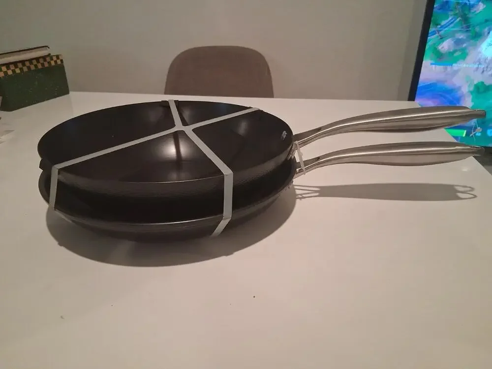 Nordic Ware 2-Piece Nonstick Divided Cookware Set Deep Sauté Pan & Skillet